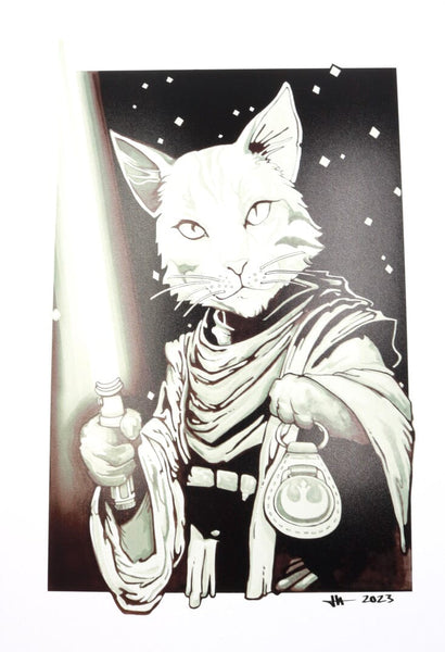 Heilig Art - "Jedi Cat" Signed Heady Photo Print