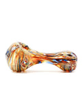 Bonnie And Fryde Glass - Multi-Color Swirl Spoon Hand Pipe (4")