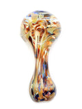 Bonnie And Fryde Glass - Multi-Color Swirl Spoon Hand Pipe (4")