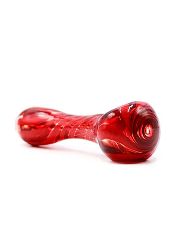 Bonnie and Fryde Glass - Candy Apple Swirl Hand Pipe Spoon (5