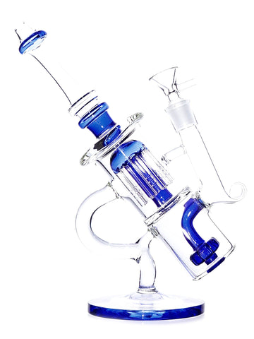 Clear Blue Double Chamber Microscope Rig (9.5