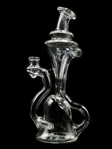 Donjah Glass - Clear Recycler with Color Accent (8