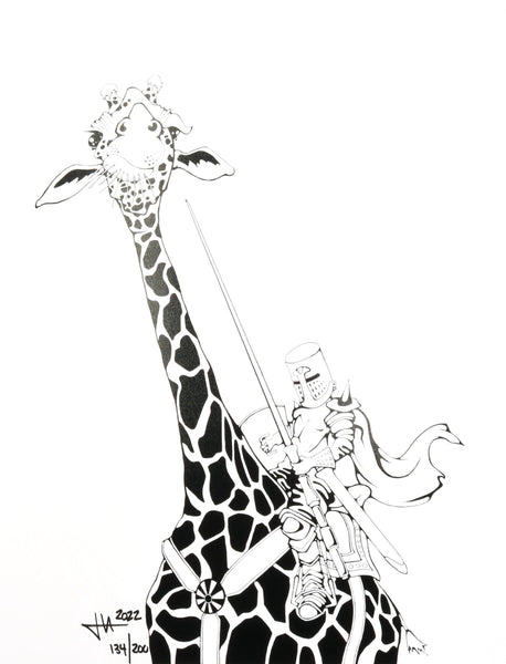Heilig Art - "Giraffe Knight" Signed and Numbered Photo Print