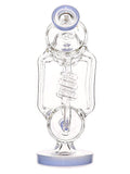 Lookah Glass - Dual Chamber Quad Uptake Double Spiral Drain with Inline Perc (11")