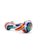 Purple Rainbow Hand Pipe Spoon with Side Horn (4")