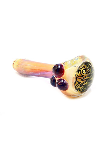 Three Trees Glass - Fumed Wig-Wag Spoon Hand Pipe (4