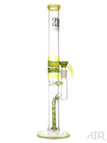 2K Glass Art - Wig Wag Reversal Showerhead Diffuser Straight Tube (19") Yellow