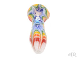 Chameleon Glass - Rainbow Splat On White