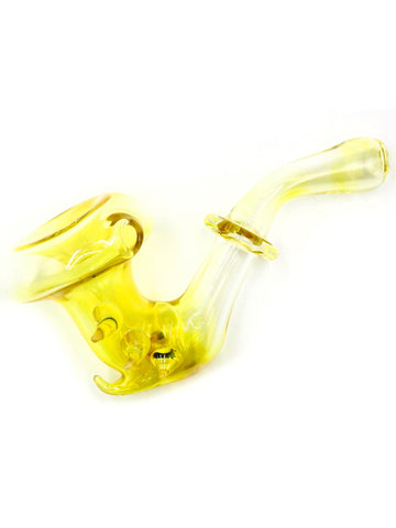 Donjah Glass - Fumed Sherlock Hand Pipe With Horns (6