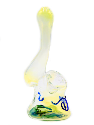 Green Vibes Glass - Fumed Tabletop Bubbler (6