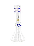 High Roller Smoke Glass Beaker Stemline Difusser Bong Waterpipe Dry Herb Flower ice catcher 14 inch
