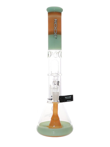 ROOR Tech Fixed Beaker - Mint & Tangie With 10 Arm Tree Perc (17