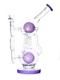 Lookah Glass - Dual Ball Chamber Coil Recycler (14")
