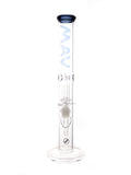 Mav Glass - Classic Straight Tube with UFO Chamber and Color Accent (18")
