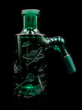 Milkyway Glass - Space Odyssey Wet Ash Catcher TEAL (4")