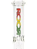 RooR Tech Straight Tube - Double 10 Tree Perc (22.5") Dry Herb Flower Bong Water Pipe Rasta