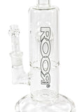 RooR Tech Bubbler - 10 Tree Perc (16.5") Flower Dry Herb Bubbler Bong Water Pipe White