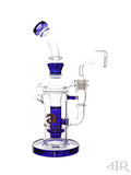 Tsunami Glass Concentrate Showerhead Recycler Dab Rig Blue Stock