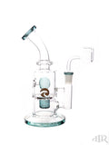 Tsunami Glass Concentrate Dab Bucket Ball Rig Teal