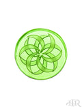 Flat Disk Spinner Cap Green 6-Point
