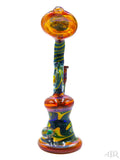 E-Stex Glass - Amber with Green Dichro on YGB Wig-Wag Rig (9") Back