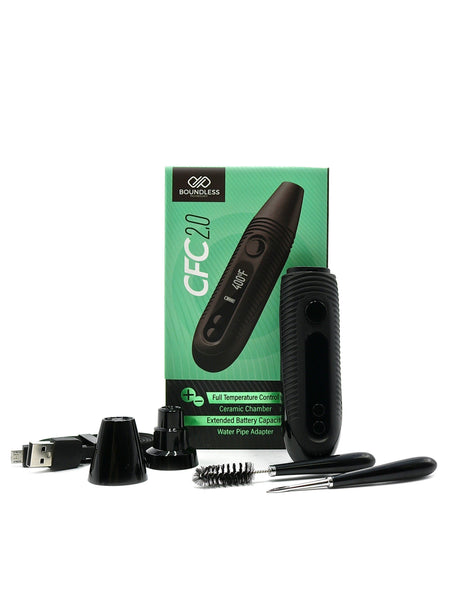 Boundless CFC 2.0 - Dry Herb Vape with Water Pipe Adapter HRS Boundless CFC 2.0 - Dry Herb Vape with Water Pipe Adapter HRS