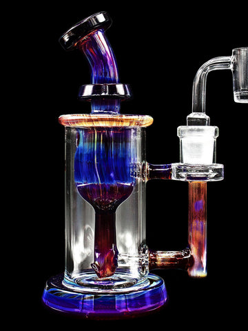Leisure Glass - Amber Purple 14mm Incycler (7