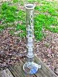 RooR Tech Straight Tube - Double 10 Tree Perc (22.5") Dry Herb Flower Bong Water Pipe White