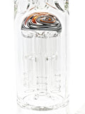 Crystal Glass Beaker Bong Wig Wag Color Water Pipe 12 inch Height Ice Catcher Perc
