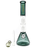 Crystal Glass Beaker - Double Tree Percs & Full Color (16")