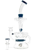 crystal glass hour glass recycler stemline diffuser toilet bowl flush accent coloring incylcer