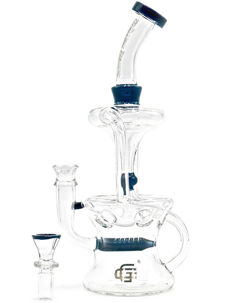 crystal glass hour glass recycler stemline diffuser toilet bowl flush accent coloring incylcer