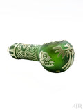 Milkyway Glass - Mayan Face Hand Pipe Colored (5") Side