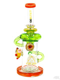 Tattoo Glass - Under The Sea Fish Pendant Recycler Rig (11") Back