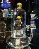 Lookah Glass - Giant Chambered Mushroom Monster Showerhead Perc Rig (9")