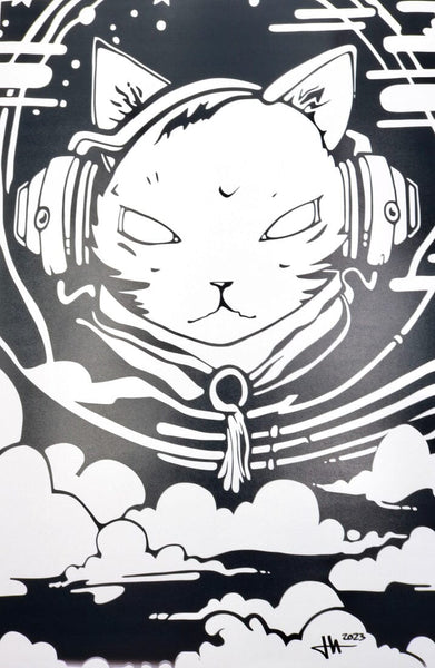 Heilig Art - "Headphones Kitty" Signed Heady Photo Print