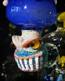 Lookah Glass - Giant Chambered Mushroom Monster Showerhead Perc Rig (9")