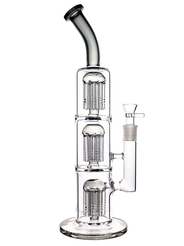Bent Neck Triple Tree Perc Straight Tube (16