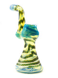 Blue Teal Yellow Inside-Out Water Bubbler (7")