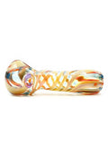 Bonnie And Fryde Glass - Breck Sunset Swirl Hand Pipe Spoon (4")