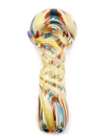 Bonnie And Fryde Glass - Breck Sunset Swirl Hand Pipe Spoon (4