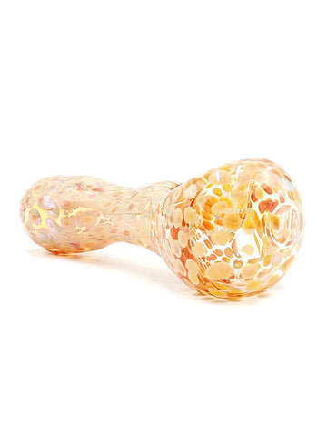 Bonnie And Fryde Glass - Clear Fumed Caramel Dots Hand Pipe (4