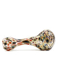 Bonnie And Fryde Glass - Multi-Color Dot Spoon Hand Pipe (4")
