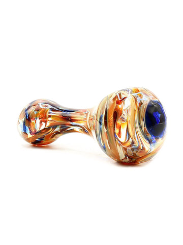 Bonnie And Fryde Glass - Multi-Color Swirl Spoon Hand Pipe (4