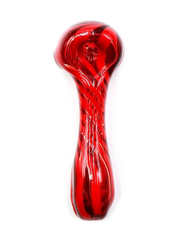 Bonnie and Fryde Glass - Candy Apple Swirl Hand Pipe Spoon (5