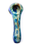 Bonnie and Fryde Glass - Coral Marble Hand Pipe Spoon (4")