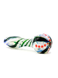 Bonnie and Fryde Glass - Evergreen Holly Swirl Hand Pipe (5")