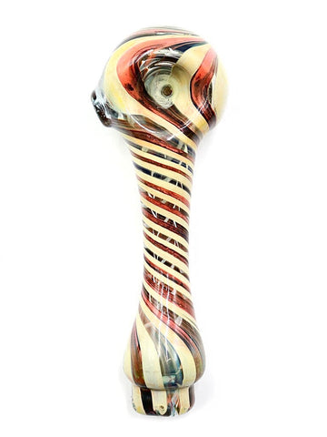 Bonnie and Fryde Glass - Fumed Desert Swirl Hand Pipe (5.5