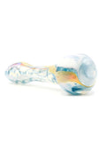 Bonnie and Fryde Glass - Fumed Snowy Skies Hand Pipe Spoon (5")