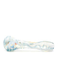 Bonnie and Fryde Glass - Fumed Snowy Skies Hand Pipe Spoon (5")